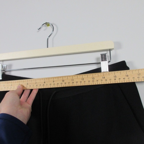 Emrzzz Thermal Sweatpants Women M Black Pink Cotton Blend Unique Lounge Cozy 862 - Picture 10 of 14